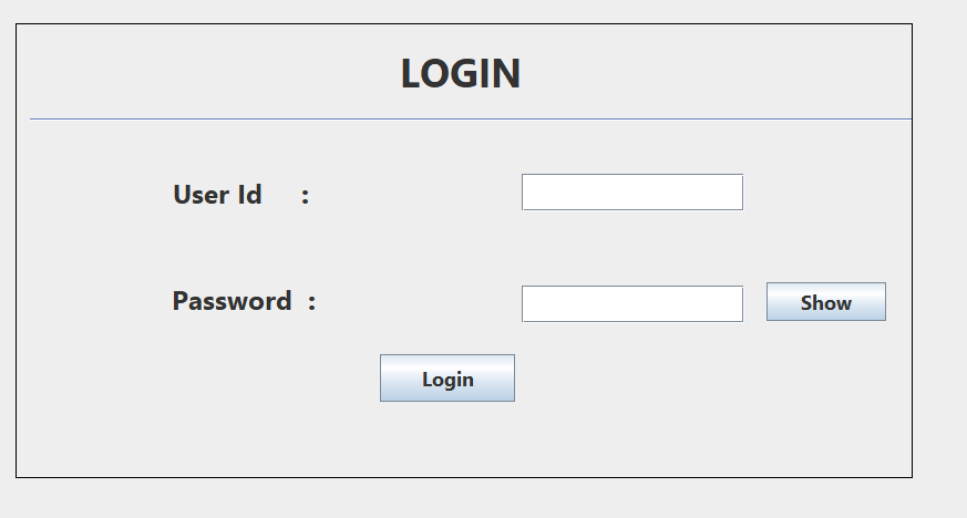 Secure Login Interface